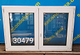 Пластиковое окно штульповое Б/У 830(в)х1250(ш)